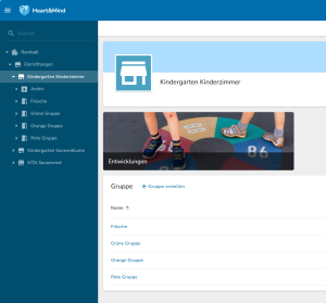 Gruppenerstellen in Heart&Mind