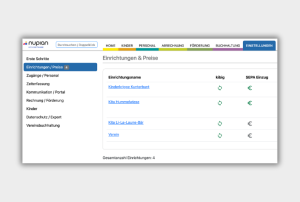 Einrichtung von nupian